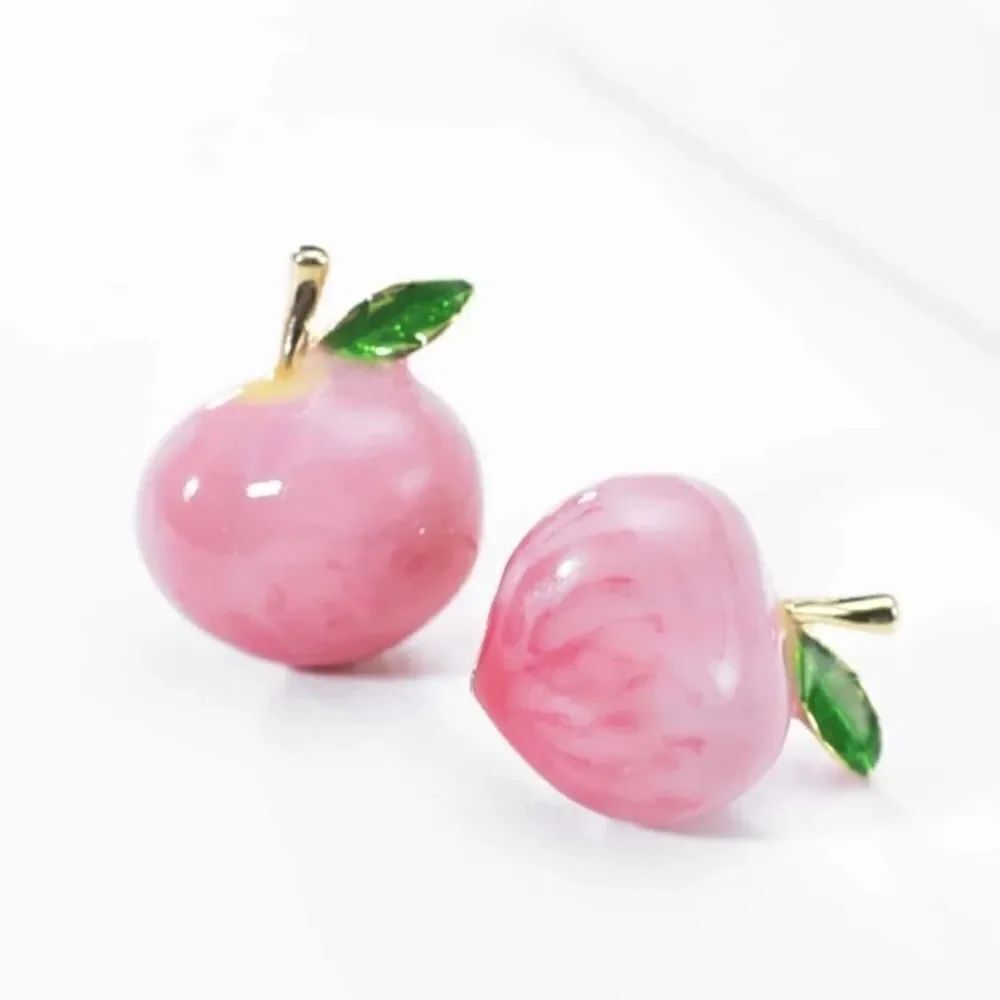 Peach earrings  N1116